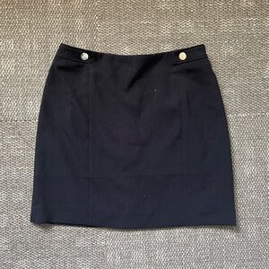 High Waisted Black Mini-Skirt